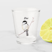 Chickadee Shot Glas (Voorkant)