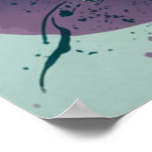 Chickadee Splendor - Blauwgroen Poster (Hoek)