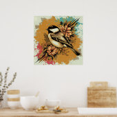  Chickadee Splendor Poster (Keuken)
