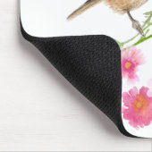 Chickadee Sweet Cute Black Capped Waterverf Art Muismat (Hoek)