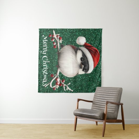 Chickadee Tapestry Wandkleed (In Situ (horizontaal))