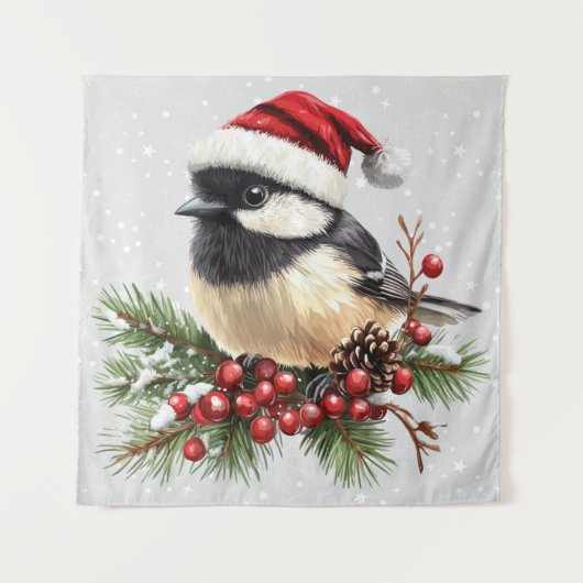 Chickadee Tapestry Wandkleed (Voorkant)