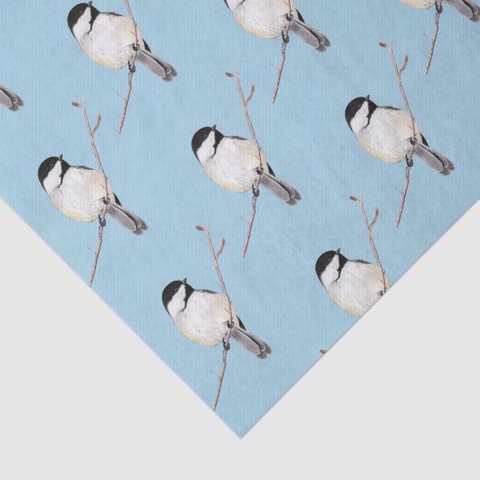 Chickadee Tissuepapier (Detail)