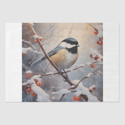 Chickadee Tissuepapier (Voorkant)