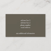 Chickadee Visitekaartje (Achterkant)