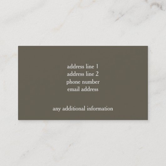 Chickadee Visitekaartje (Achterkant)