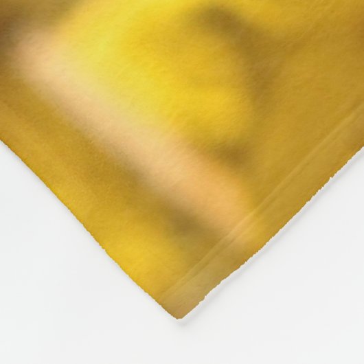 Chickadee Vogel in Gele Bloemen Fleece Deken (Hoek)