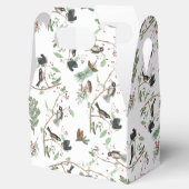 Chickadee Vogels Bessen & Pinecones Waterverf Bedankdoosjes (Geopend)