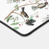 Chickadee Vogels Bessen & Pinecones Waterverf Bureaumat (Hoek)