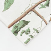 Chickadee Vogels Bessen & Pinecones Waterverf Fleece Deken (Hoek)