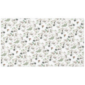 Chickadee Vogels Bessen & Pinecones Waterverf Tafelkleed (Voorkant (Horizontaal))