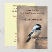 Chickadee-Vrijgezellenfeest Kaart (Voorkant / Achterkant)