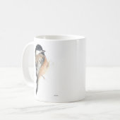 Chickadee Waterverf Art Koffie Mok (Voorkant links)