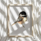 Chickadee Waterverf Art Print