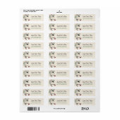 Chickadee Waterverf Art Return Address Label (Full Sheet)