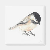 Chickadee Waterverf magneet (Voorkant)