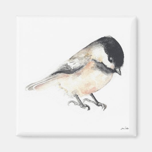 Chickadee Waterverf magneet (Voorkant)