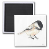 Chickadee Waterverf magneet