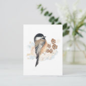 Chickadee Waterverf Note Kaart (Staand voorkant)