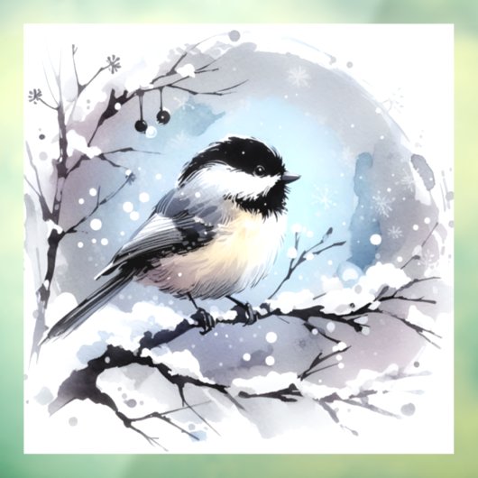 Chickadee Window Cling Raamsticker (Vel 3)