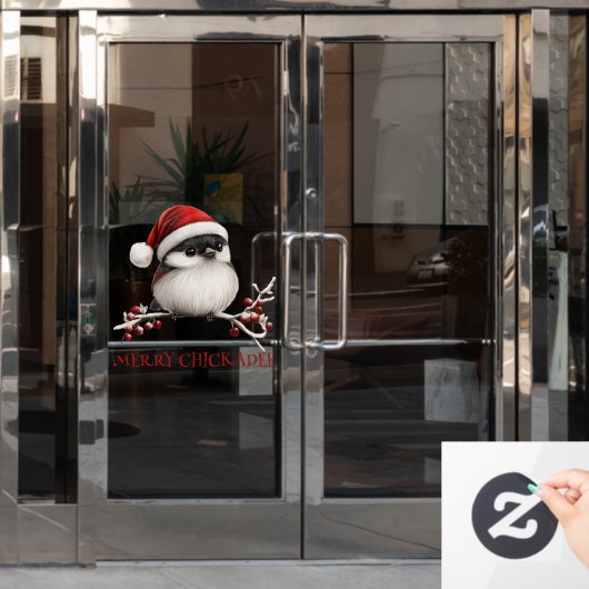 Chickadee Window Cling Raamsticker (Kantoordeur)