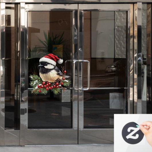 Chickadee Window Cling Raamsticker (Kantoordeur)