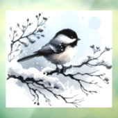 Chickadee Window Cling Raamsticker (Vel 3)