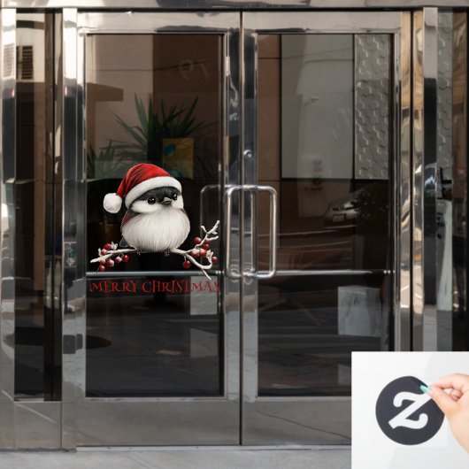 Chickadee Window Cling Raamsticker (Kantoordeur)