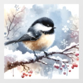 Chickadee Window Cling Raamsticker (Vel)