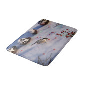 Chickadee Winter Bathmat Badmat (Gekanteld)