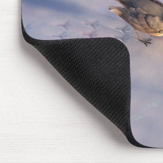 Chickadee Winter Mousepad Muismat (Hoek)