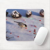 Chickadee Winter Mousepad Muismat (Met muis)