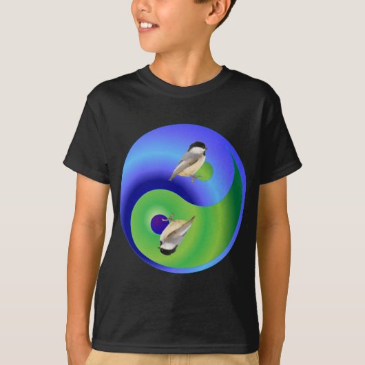 Chickadee Yin Yang T-shirt (Voorkant)
