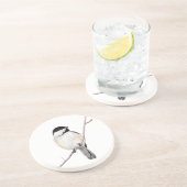 Chickadee Zandsteen Onderzetter (Zijkant)