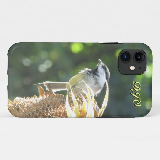 Chickadee Zonnebloem Oogst Case-Mate iPhone Case (Achterkant (horizontaal))