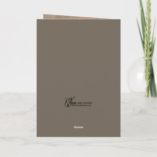 Chickadees 5 x 7 bedankkaart (Achterkant)