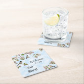 Chickadees & Apple Blossom Ze zei dat ze zich aan  Kartonnen Onderzetters (Insitu)