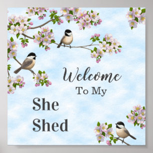 Chickadees & Apple Blossom Ze zei dat ze zich aan  Poster