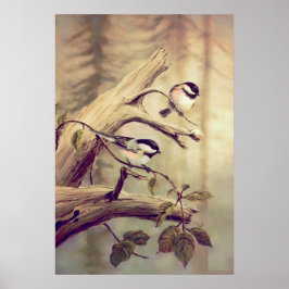 CHICKADEES - Canvas Print