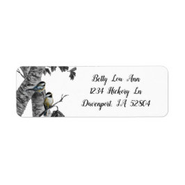 "Chickadees" [design 2] Etiket