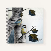 "Chickadees" [design 2] Multi sizes Notitieboek (Voorkant)