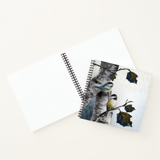 "Chickadees" [design 2] Multi sizes Notitieboek (Binnen)