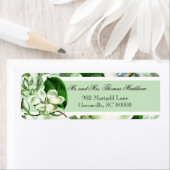 Chickadees en Magnolias Aangepaste Adresetiketten Etiket (Insitu)