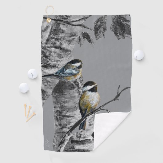 Chickadees Golfhanddoek (Insitu)