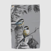 Chickadees Golfhanddoek (Voorkant)