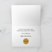  Chickadees met sneeuwvlokken en bessen Kaart (Binnen)