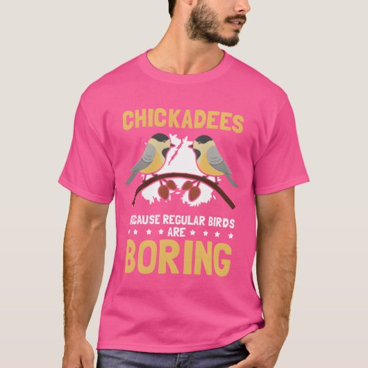Chickadees Omdat Bird Chickadee jongen T-shirt (Voorkant)