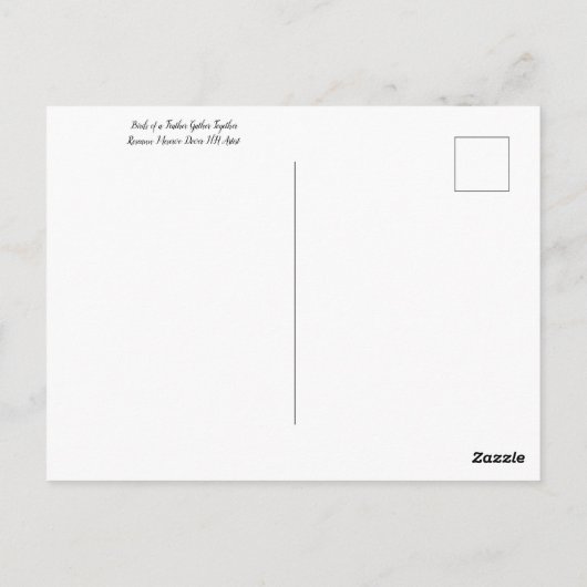 Chickadees on Tree Branches in Winter Snow Postca Briefkaart (Achterkant)