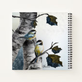 "Chickadees" [ontwerp 2] Diverse formaten Notitieboek (Achterkant)