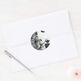 "Chickadees" [Ontwerp 2] Klein  Ronde Sticker